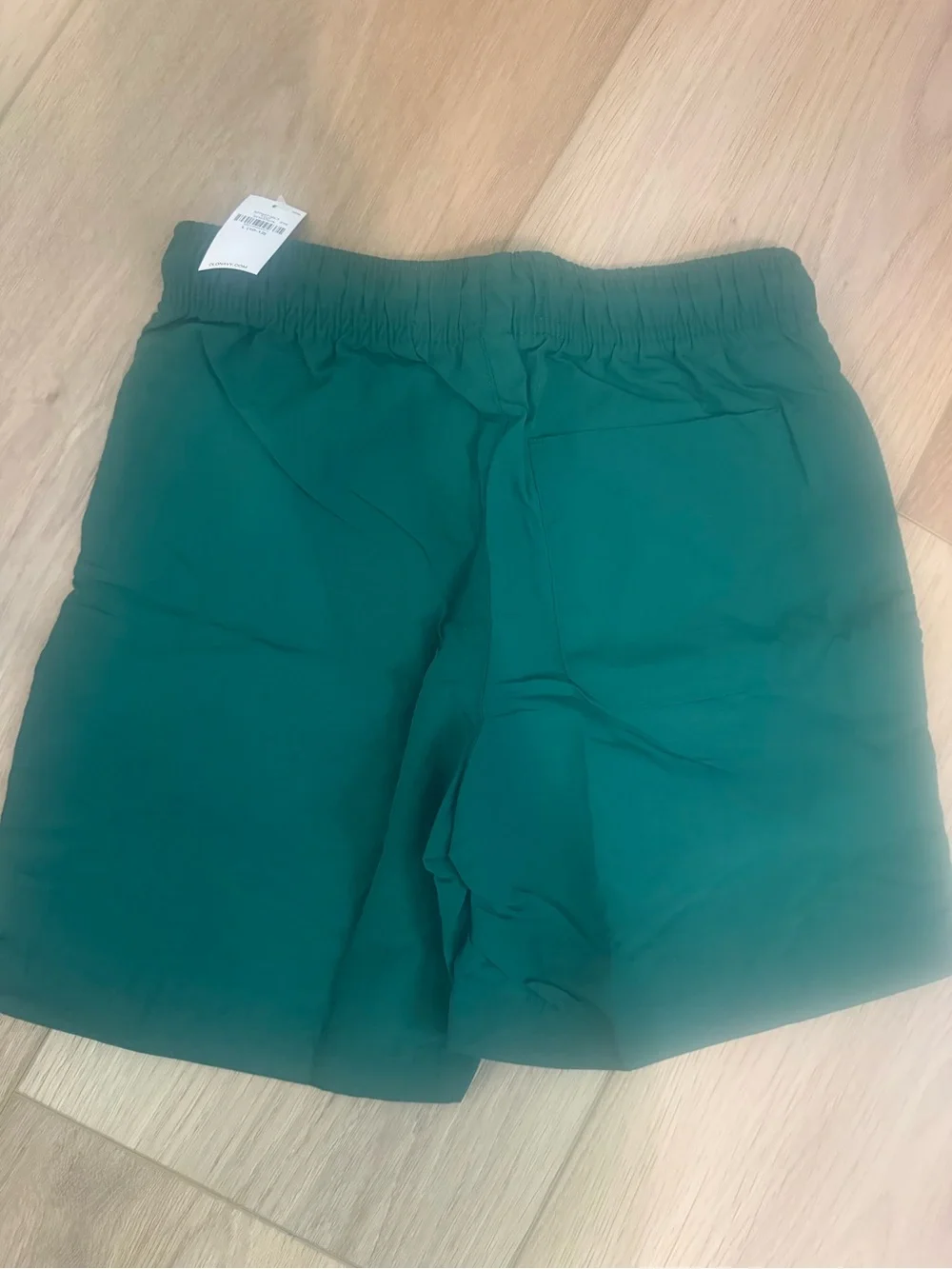 Old Navy Quick Dry Dock Short Kids Green Elastic-Waist Pull-On Shorts